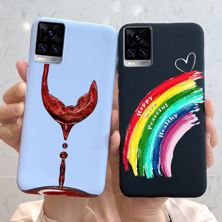 Vivo V20 V2025 V2024 Case / Vivo V20SE V2022 V2023 Case Rainbow Painted  Soft Silicone Jelly Covers Casing | Shopee Philippines