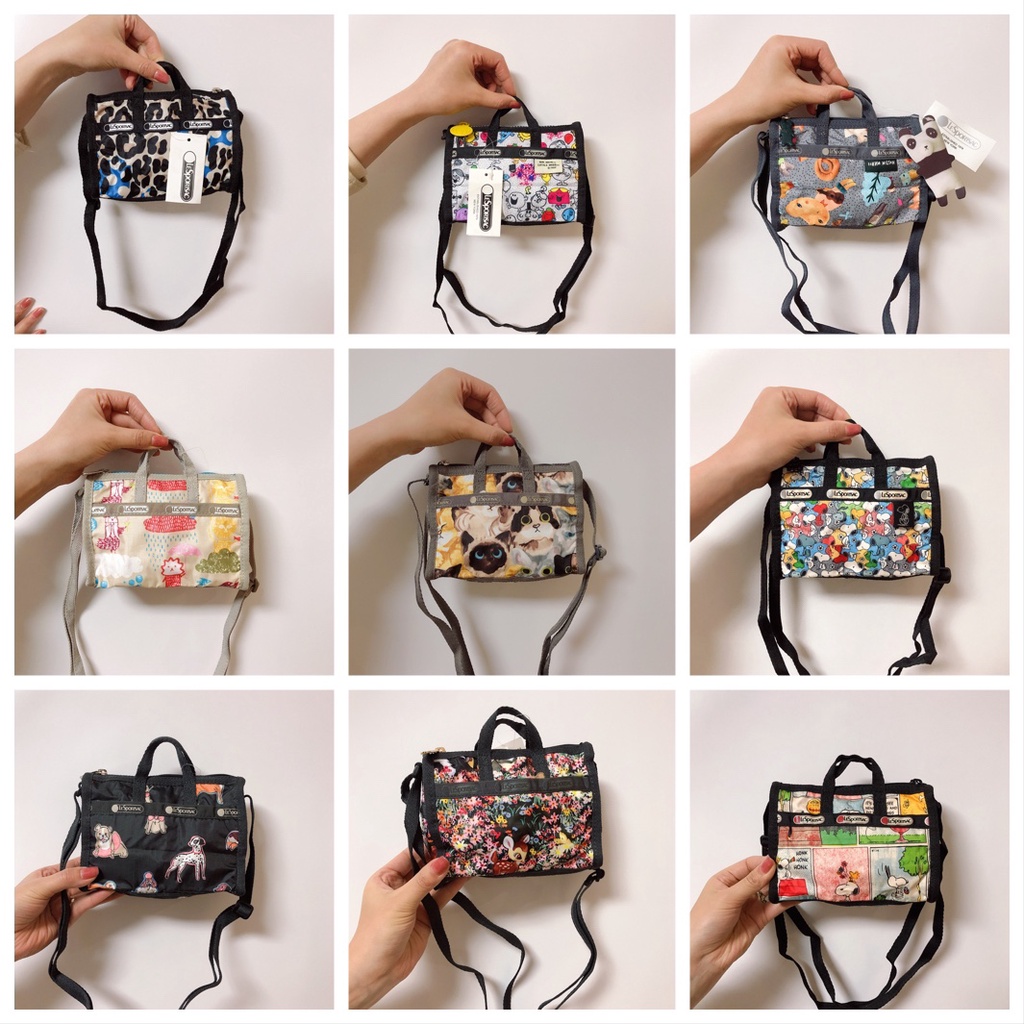 LESPORTSAC Handbag Mobile Mini Phone BagShoulder bag Mini Nylon bag Sling bag Beg women Baguette bag 3273 Shopee Philippines