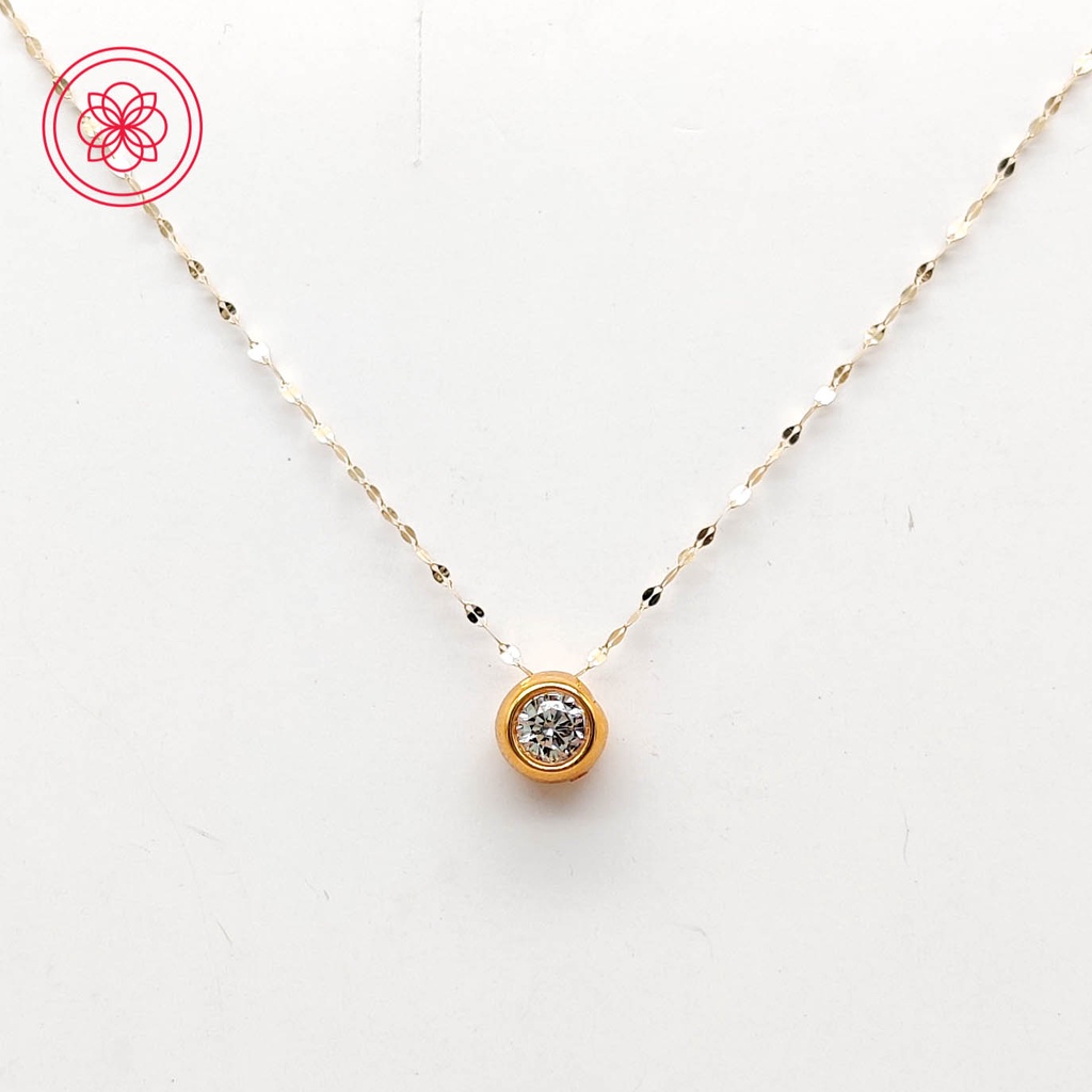 Cod Pawnable K Saudi Gold Birthstone Gemstone Necklace Shopee