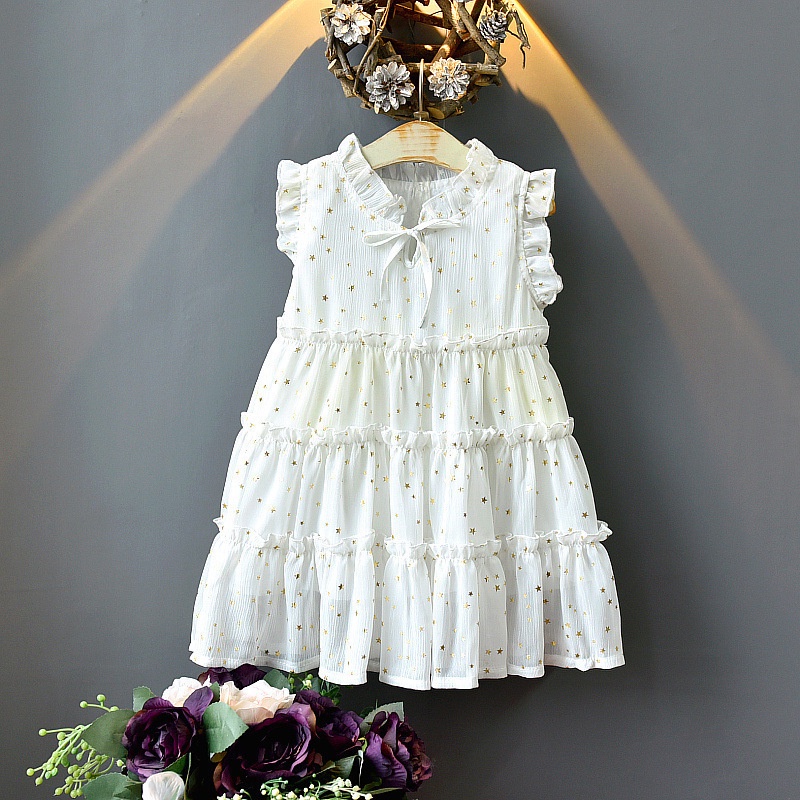1 year old baby girl dress white Baptismal Set Lace Sleeveless dresses