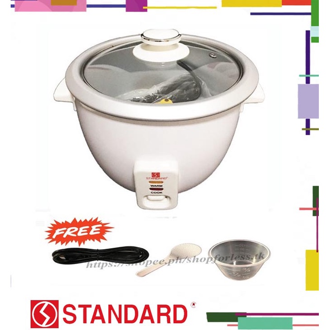 standard rice cooker srg-0.6l 3 cups | Shopee Philippines
