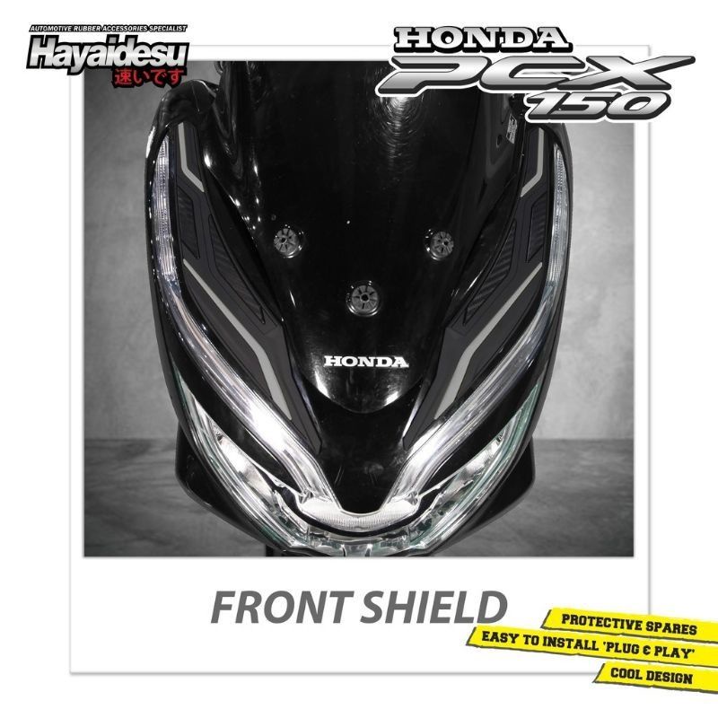 Hayaidesu Front Shield Protector Cover Honda PCX Decal Accessories ...