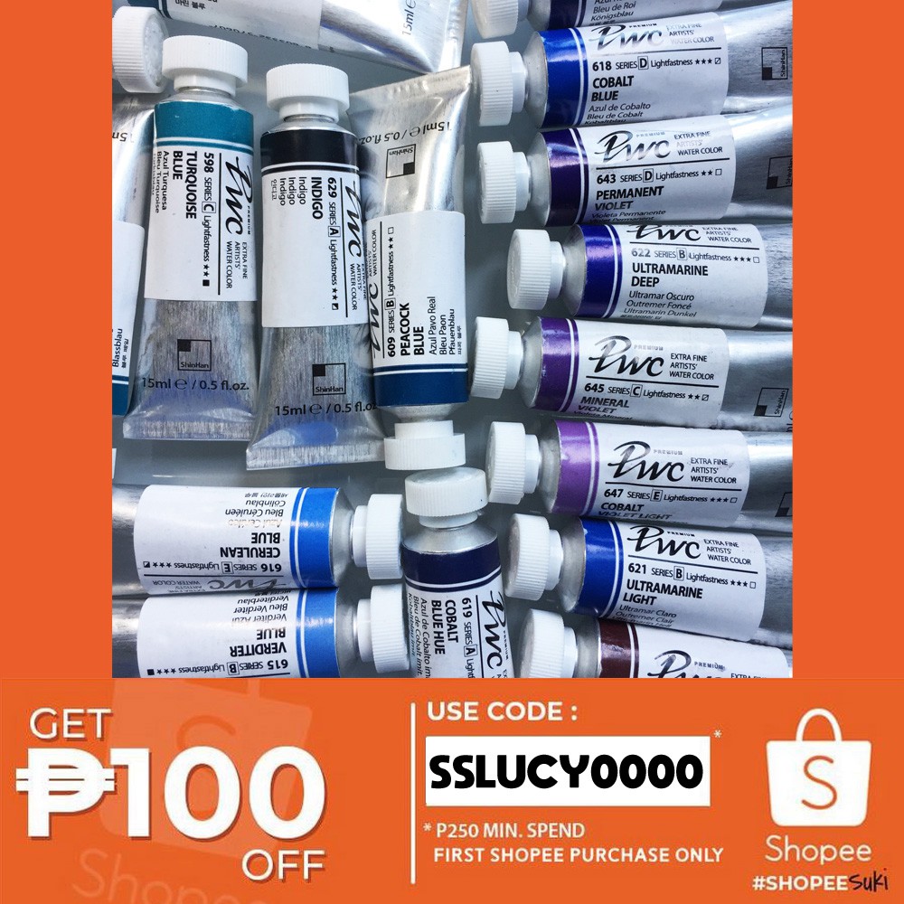 ShinHan PWC Watercolor in Pan: Blue and Violet | Shopee Philippines
