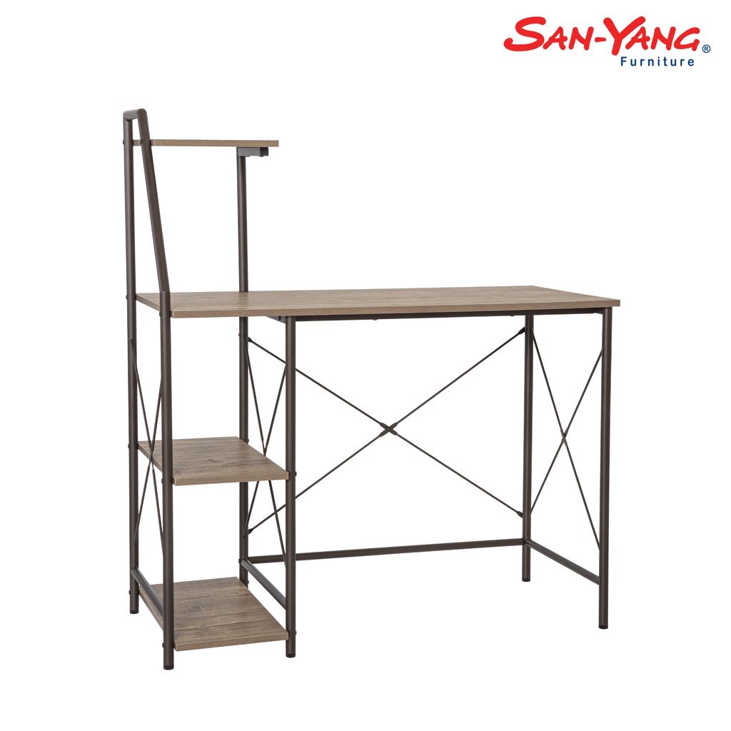 San-Yang Furniture Computer Table Oak and Brown 401625 | Shopee Philippines