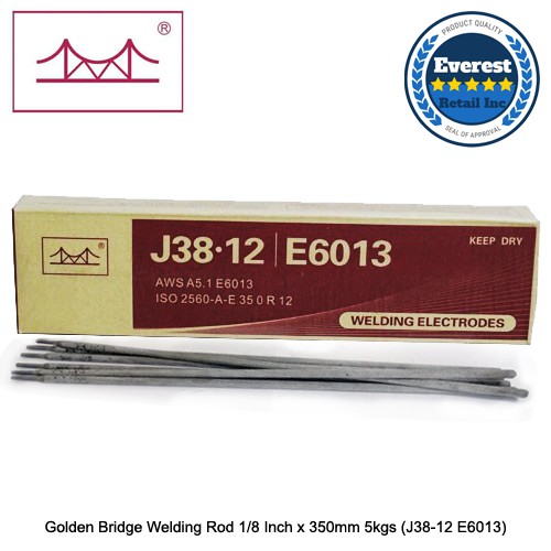 Golden Bridge Welding Rod 3/32 Inch x 300mm 2.5kgs and 1/8 Inch x 350mm ...