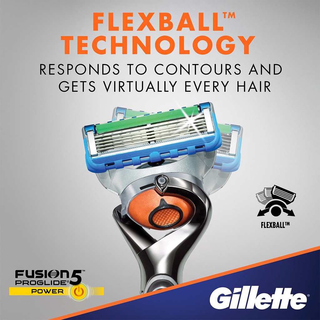 Gillette Fusion Proglide Flexball Power Men S Razor Shopee Philippines