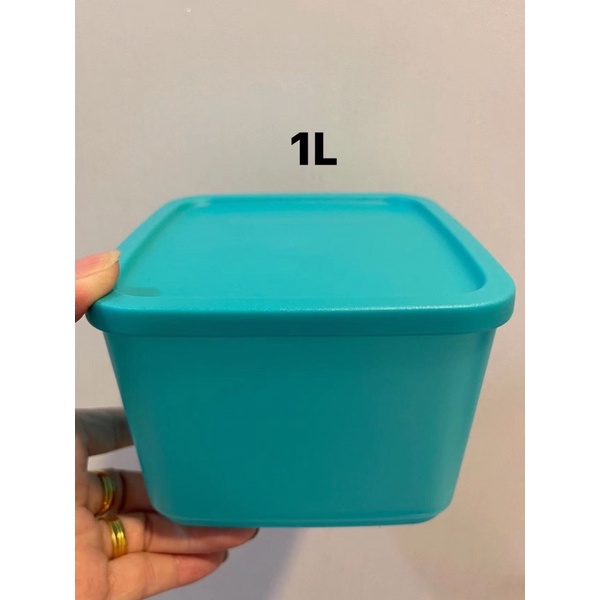 Medium square round / so fresh Tupperware 1L (1pc) | Shopee Philippines