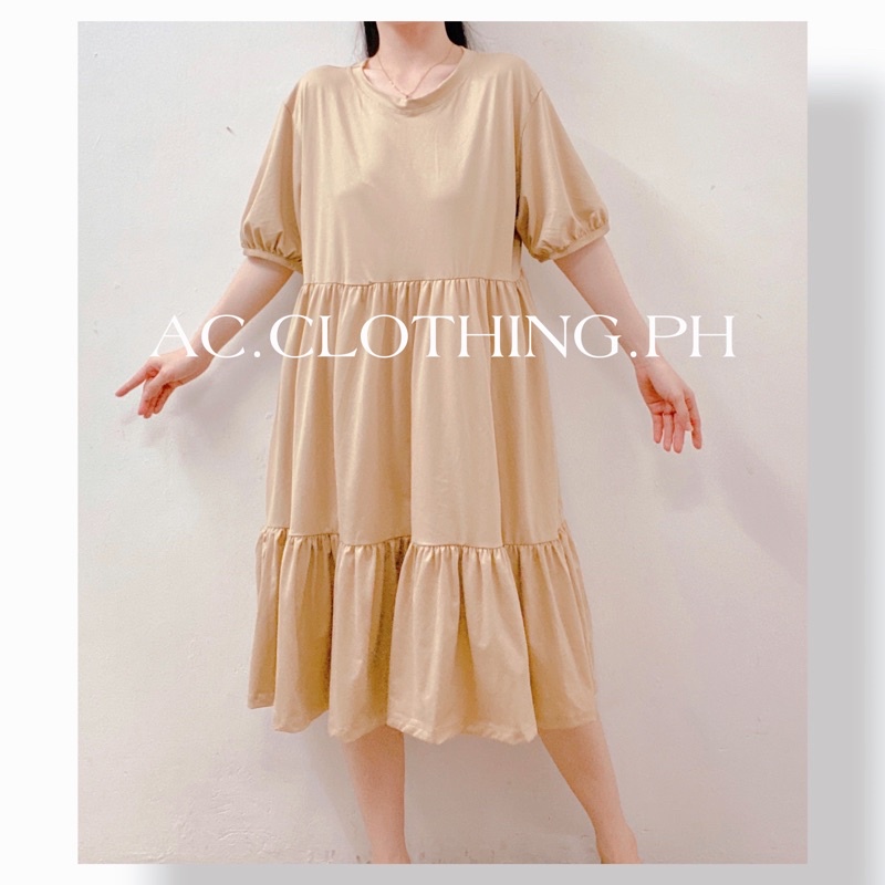MOLLY PLUS SIZE PLAIN DRESS (FIT TO 2XL-3XL) | Shopee Philippines