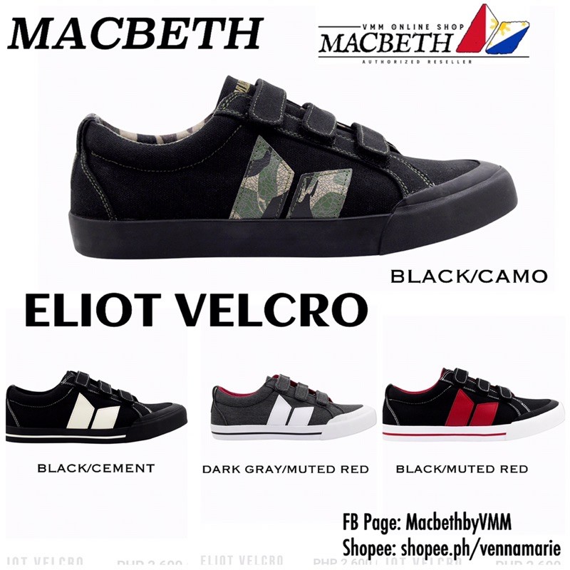 Macbeth velcro sales shoes