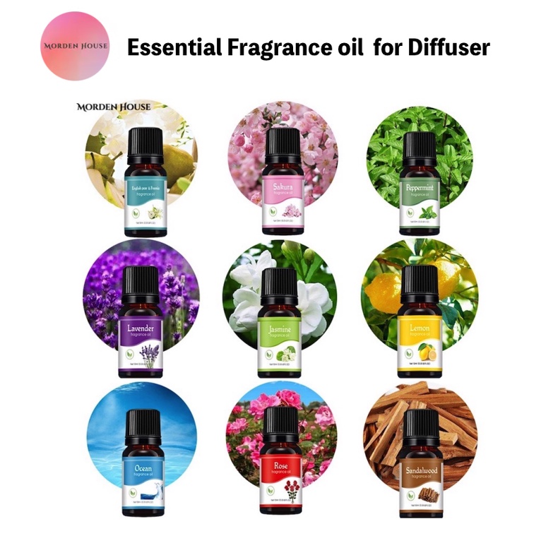 10ml Pure Essential Fragrance oil for Diffuser Scent Humidifier 100