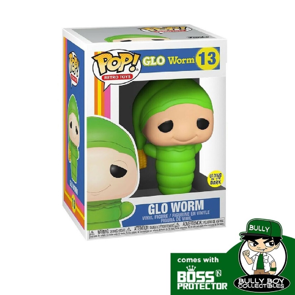 Funko Pop Retro Glow Worm Toy Funko POP! Retro Toys Glo Worm (Glow In The Dark