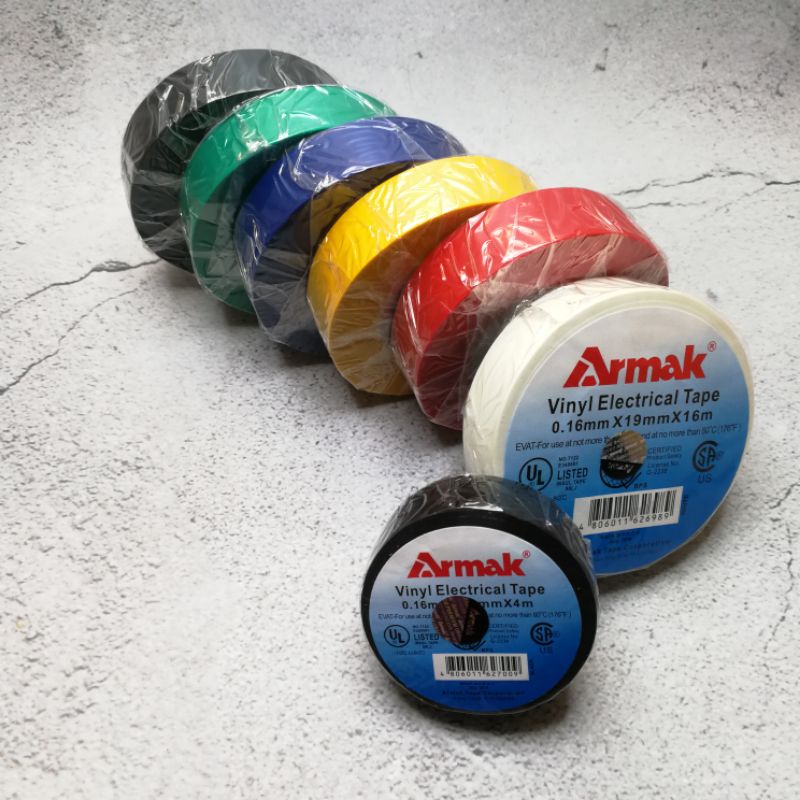 Original Armak Vinyl Electrical Tape 16 Meters Or 4 Meters (Black ...