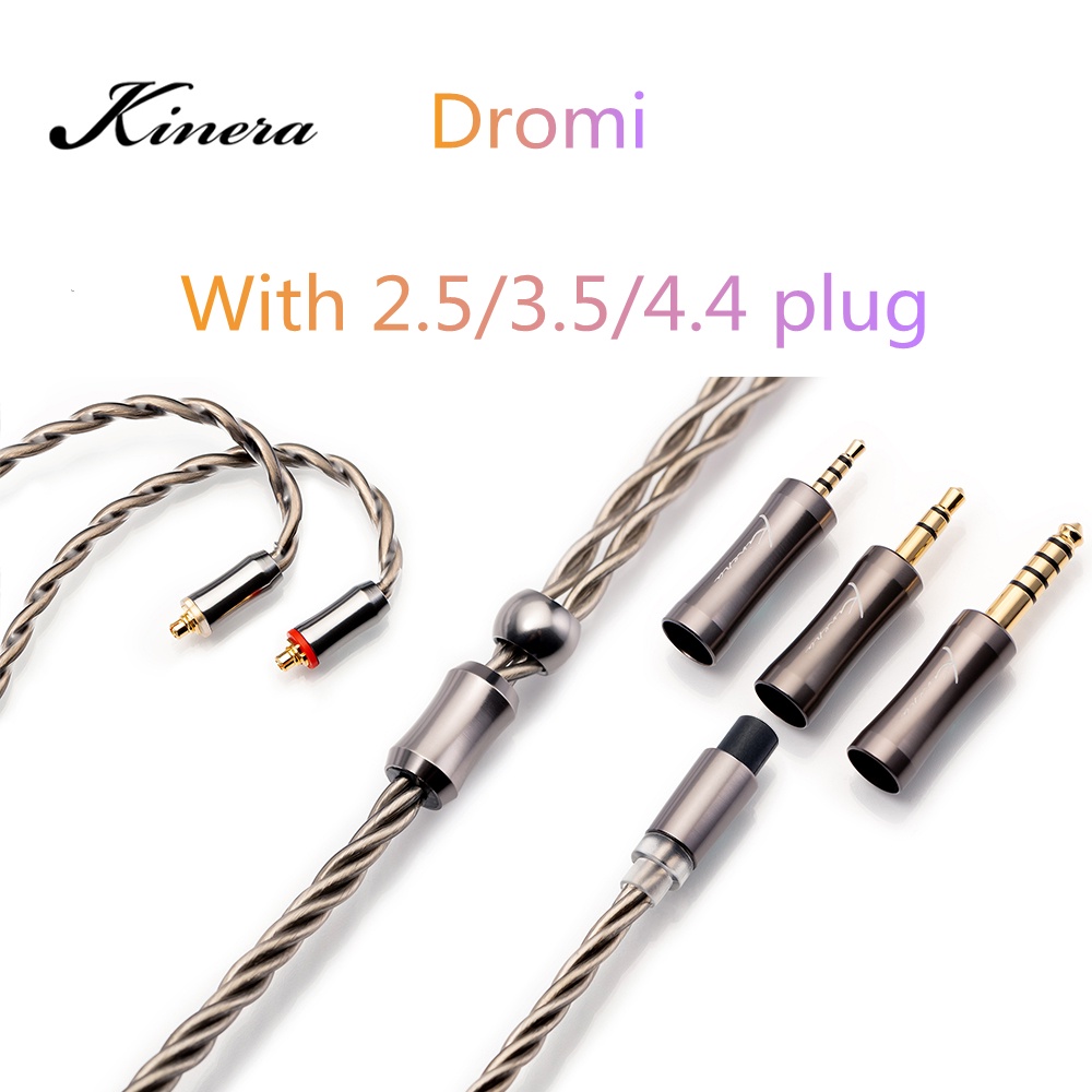 Kinera Dromi Modular Upgrade Earphone Cable 6N OCC Wire with silver ...