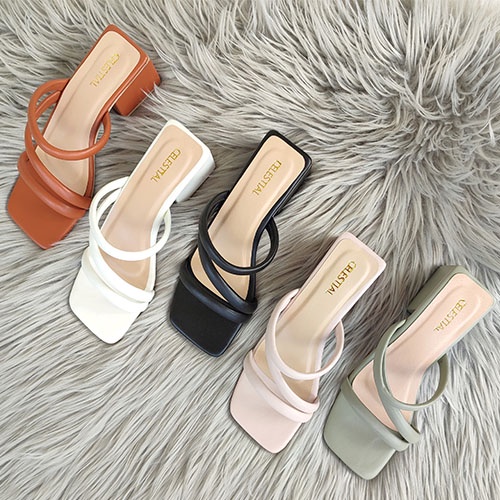 Celestialshoe.ph Cheska 2.5inches Block Heels Sandals Narrow Fit Shopee Philippines