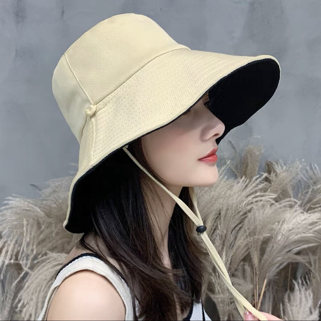MOSO Plain Reversible Bucket Hat Plain Buckethat With Adjustable Strap ...