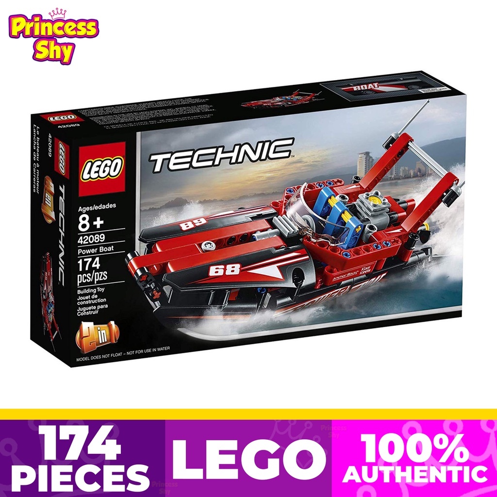 Lego Technic 2 in 1 42089 Power Boat Hydroplane 174 pcs Ages 8+