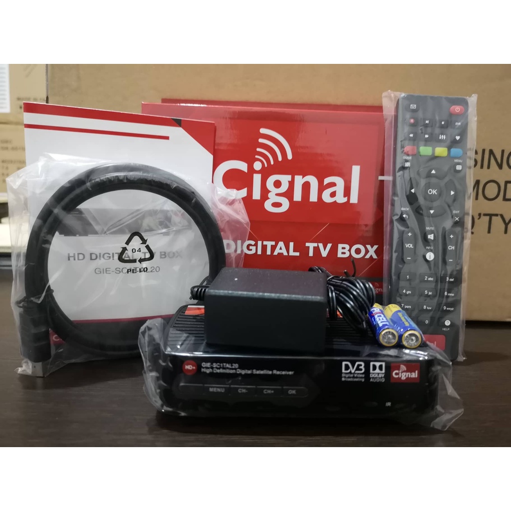 Cignal Hd Prepaid Digital Box Receiver With Month Load Shopee