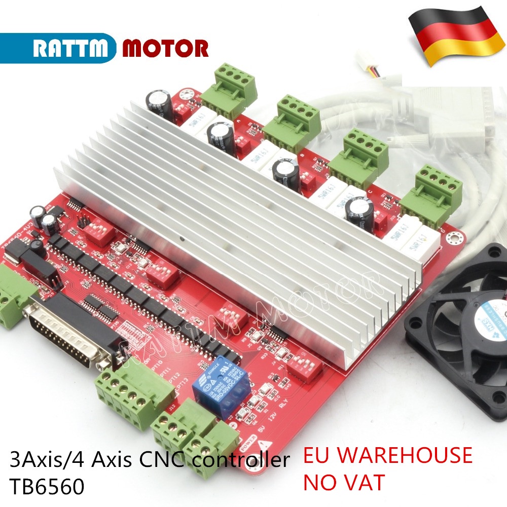 High speed Optocoupler TB6560 stepper motor driver 3Axis or 4 Axis CNC