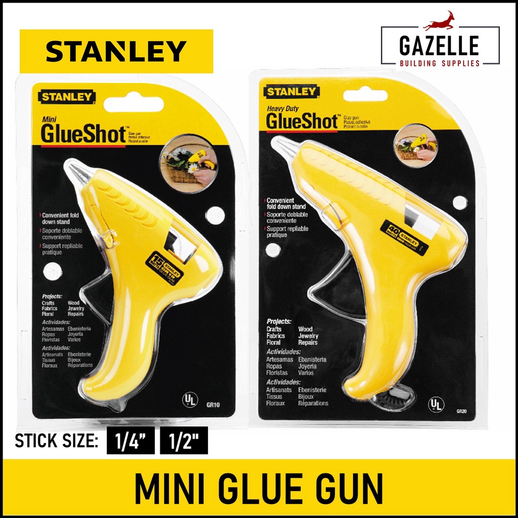 Stanley GR10 Mini Glue Gun For Use With GS10DT Glue Sticks