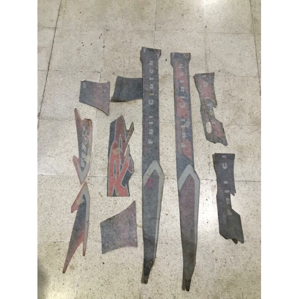 HITAM Strip Strip Strip Striping Sticker Yamaha F1zr Fis r Full Clutch ...
