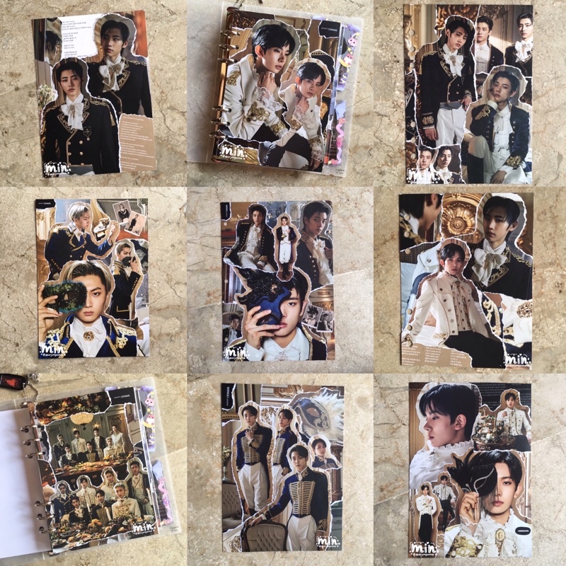 Binder Cover Deco A5 A4 Enhypen (Materials from Official Album Border ...