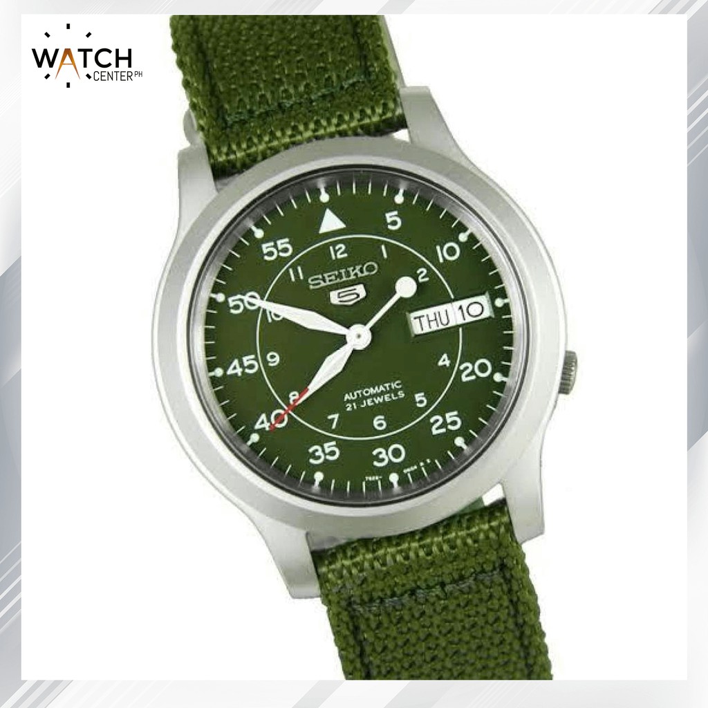 Seiko 5 military automatic hotsell nylon snk805k2