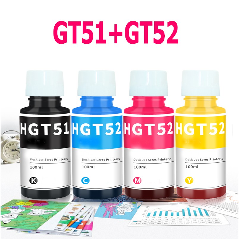 GT51 GT52 ink GT51 GT52 Refill ink Compatible For HP INK TANK 410/319 ...