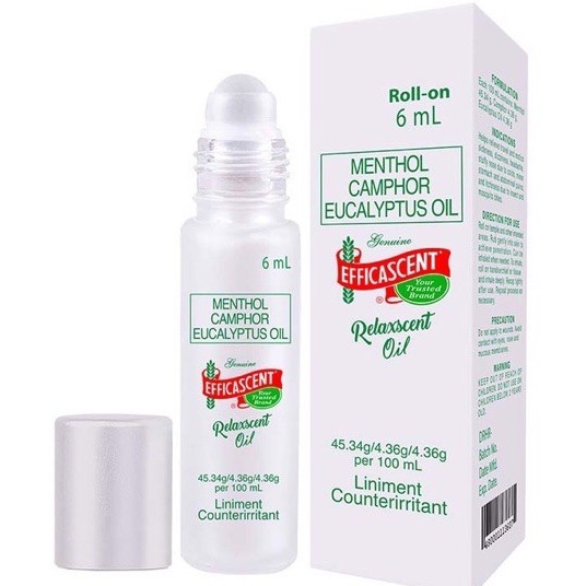 Efficascent Menthol Camphor Eucalyptus Oil 6ML | Shopee Philippines