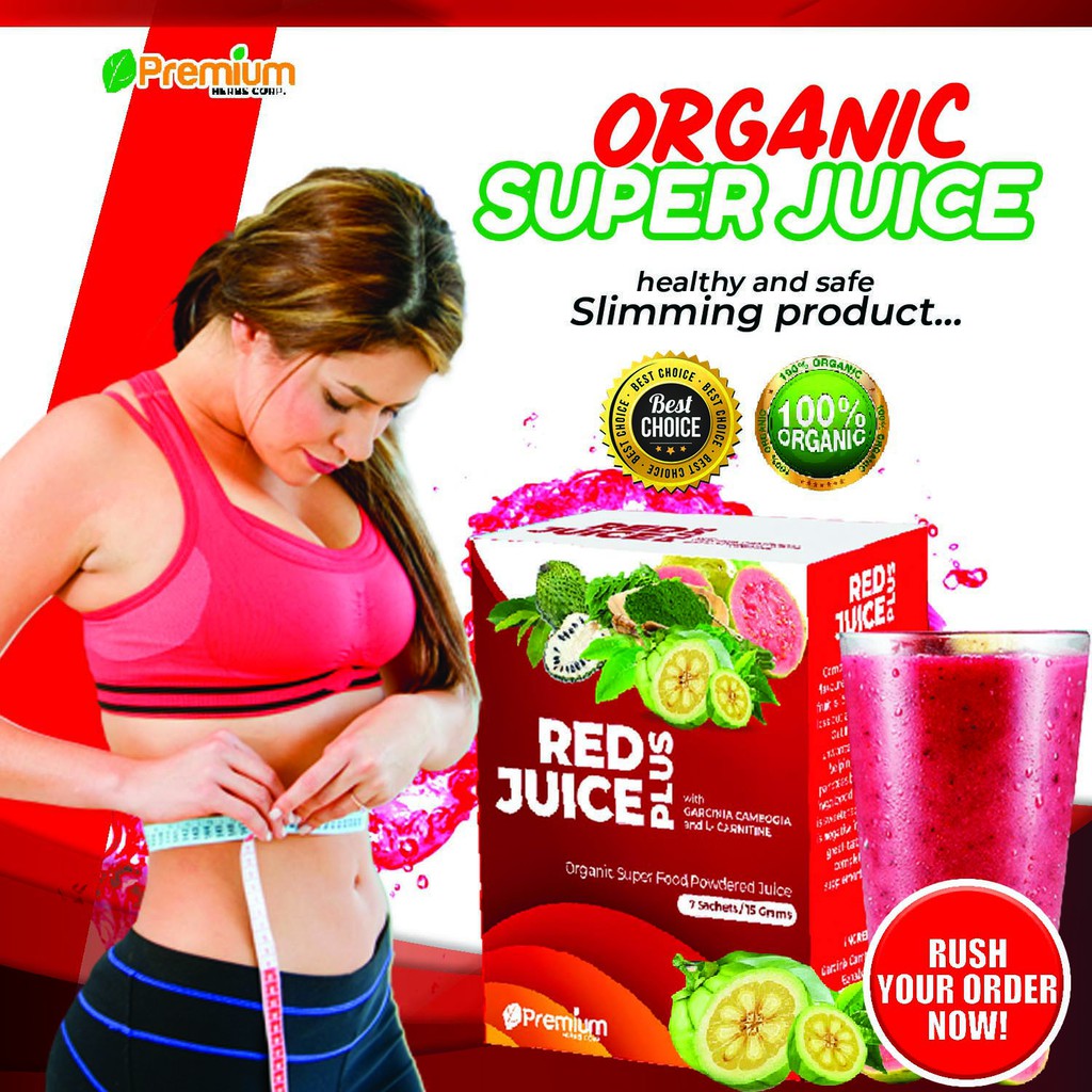 Legit Super Effective Slimming Red Juice Plus (7 Sachet) All Natural