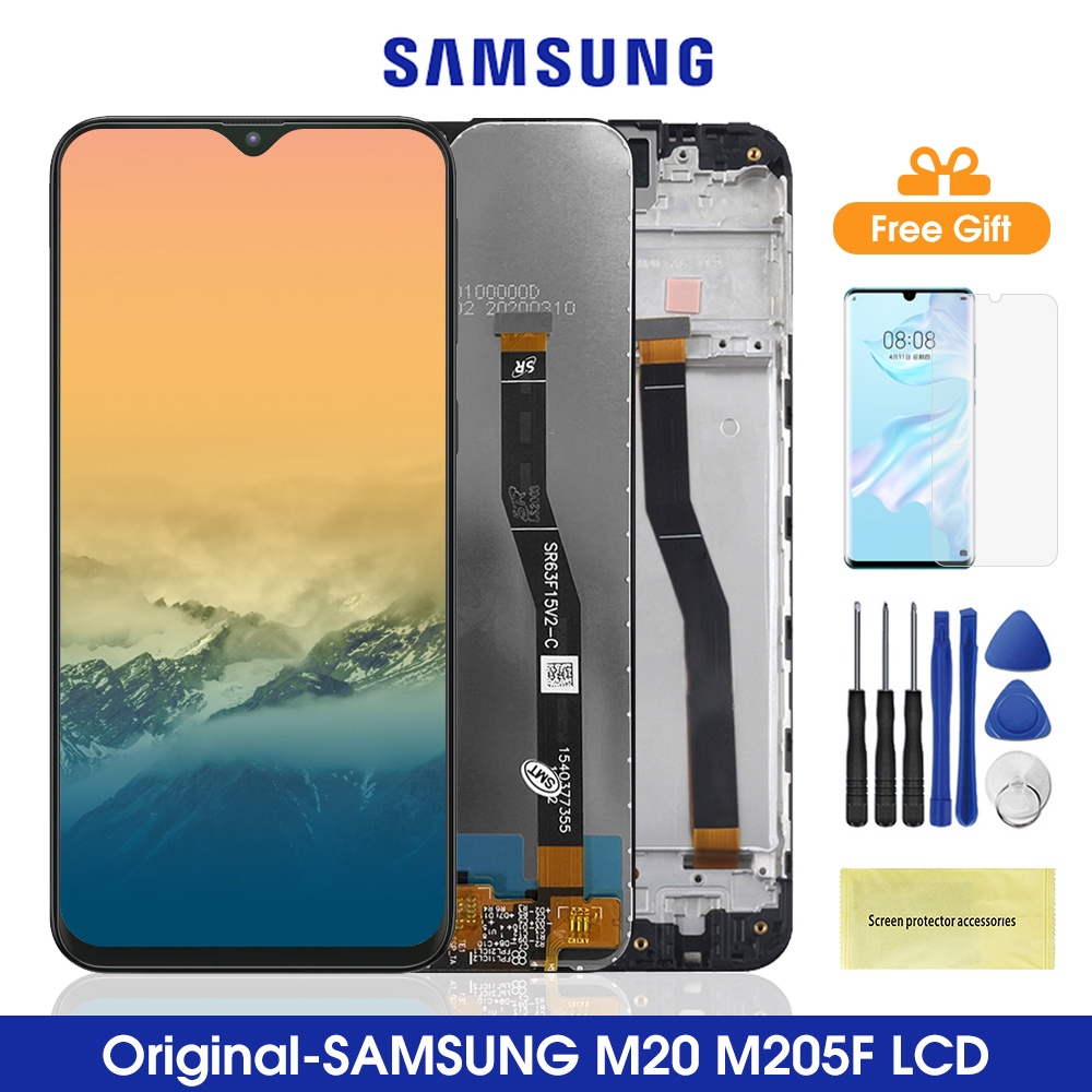 Lcd For Samsung Galaxy M20 LCD Display Touch Screen Frame Digitizer ...