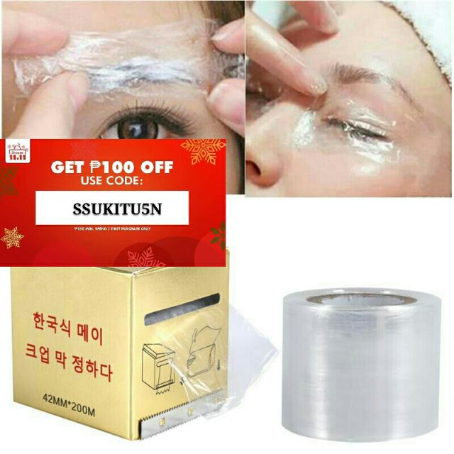 plastic wrap film eyebrows,lips Shopee Philippines