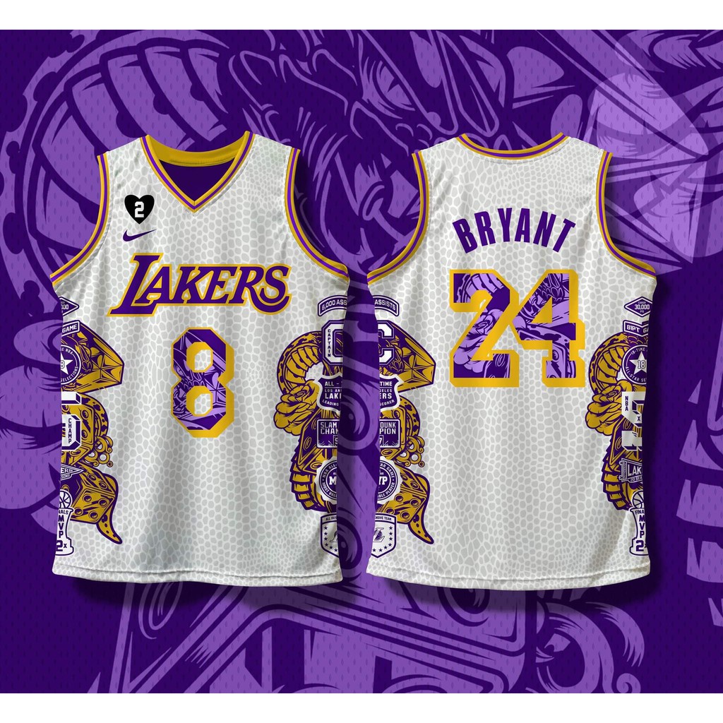 Kobe bryant 8 white jersey best sale