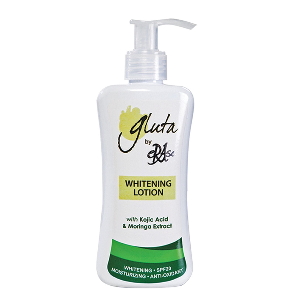 eRAse Gluta Whitening Lotion with Kojic Acid and Moringa Extract | Shopee  Philippines