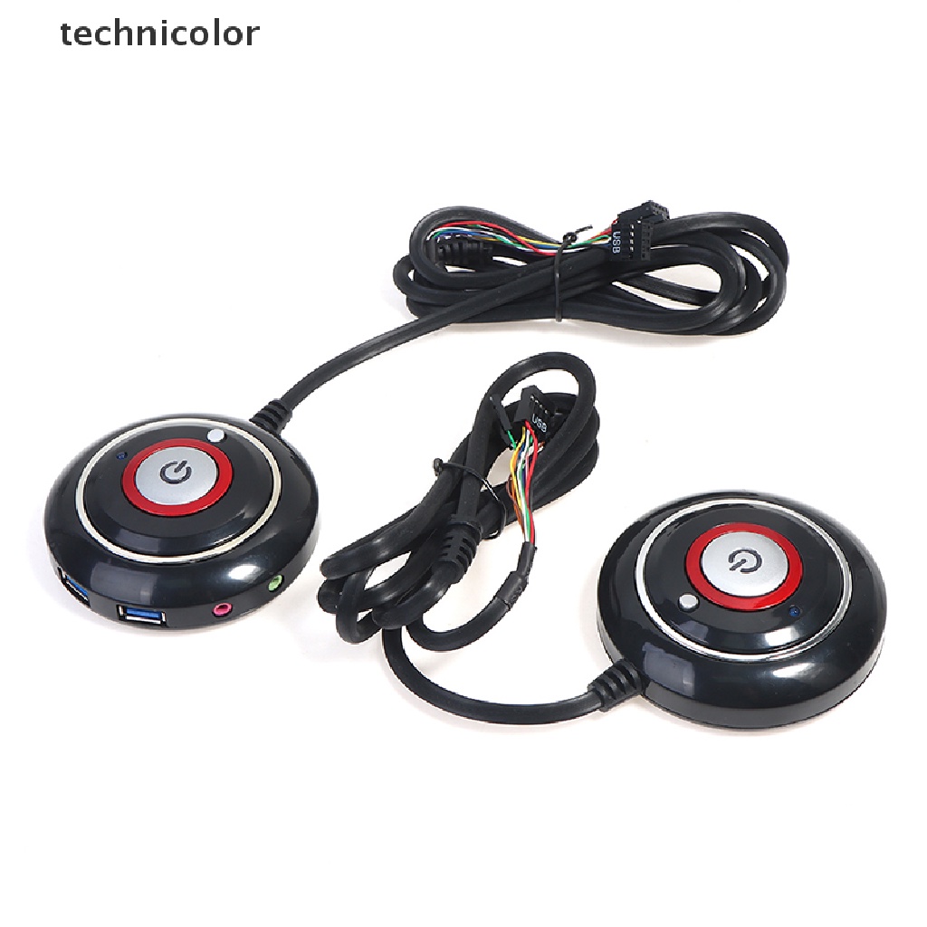 TCPH PC Power Button Switch Portable Desktop Computer Switch with Cord