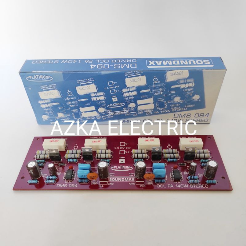 150w-1000w DMS 094 OCL Sanken Stereo Power Amplifier Driver Kit ndst