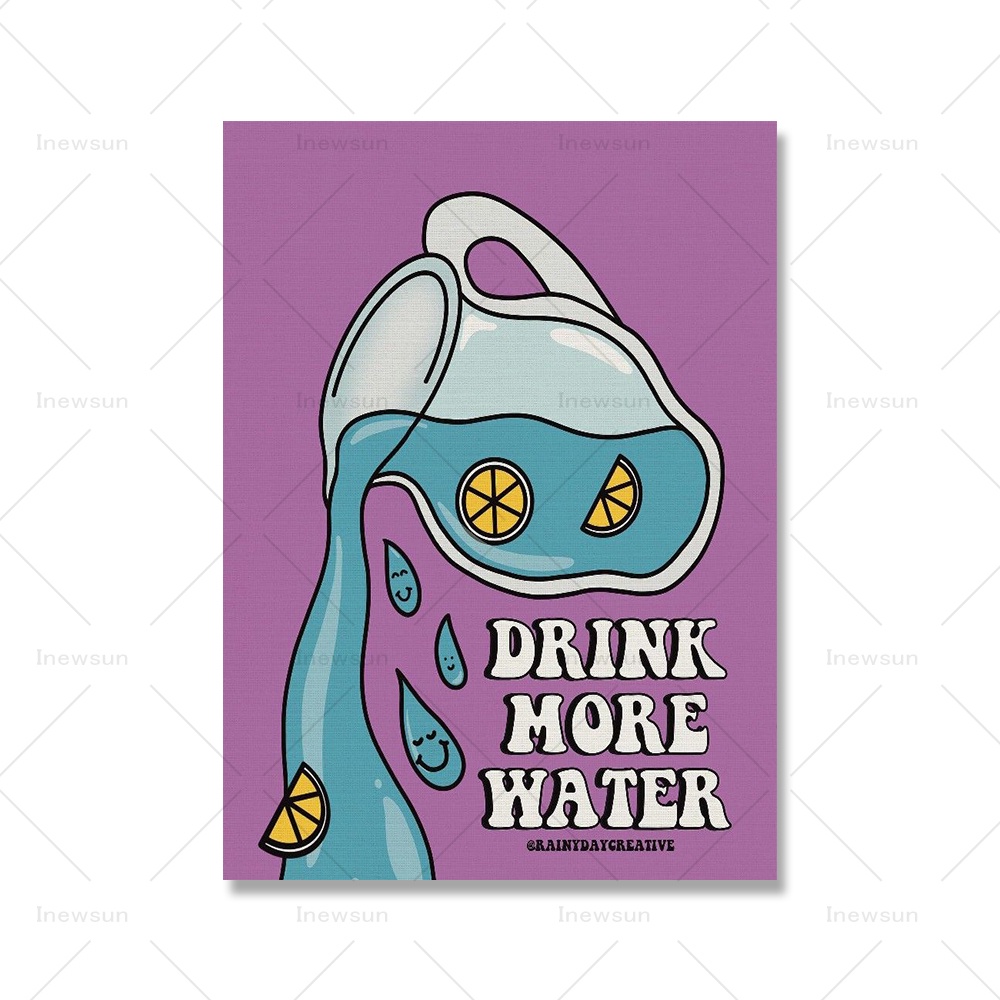 Cartoon Rainbow Sunset Jams Poster and Print Rainyday Creative Fun