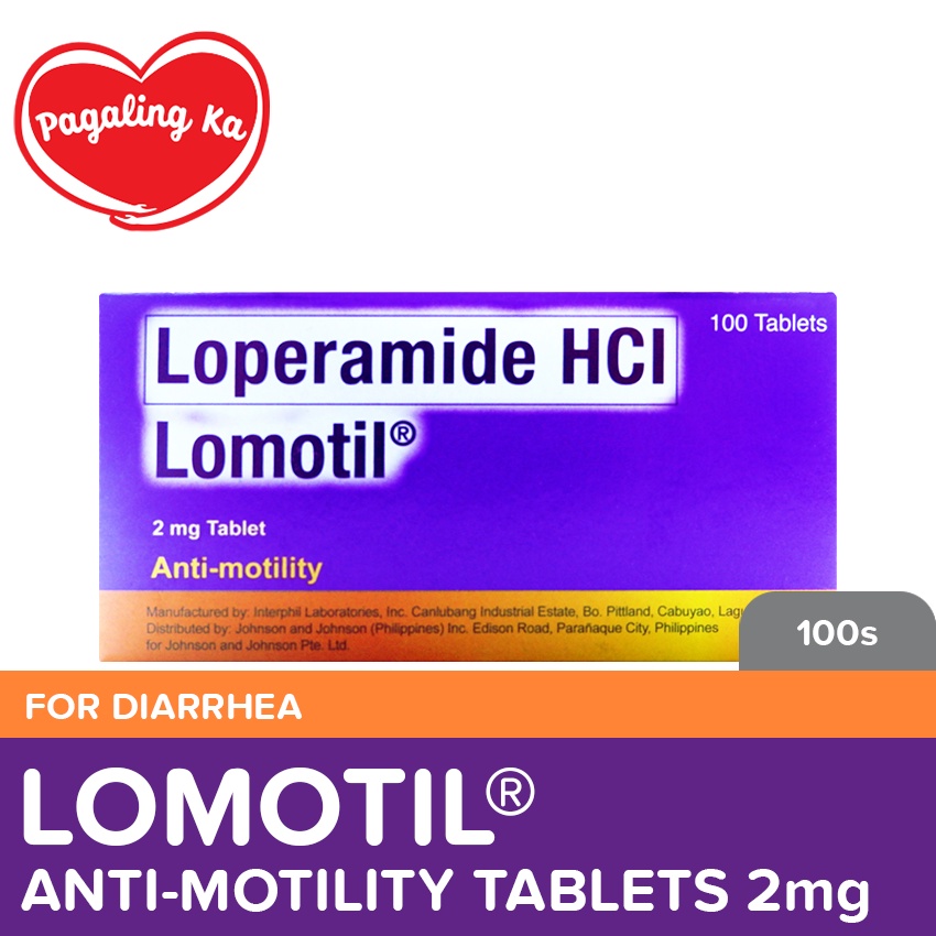 Lomotil 2mg 100s Diarhhea Medicine, Loperamide Shopee Philippines