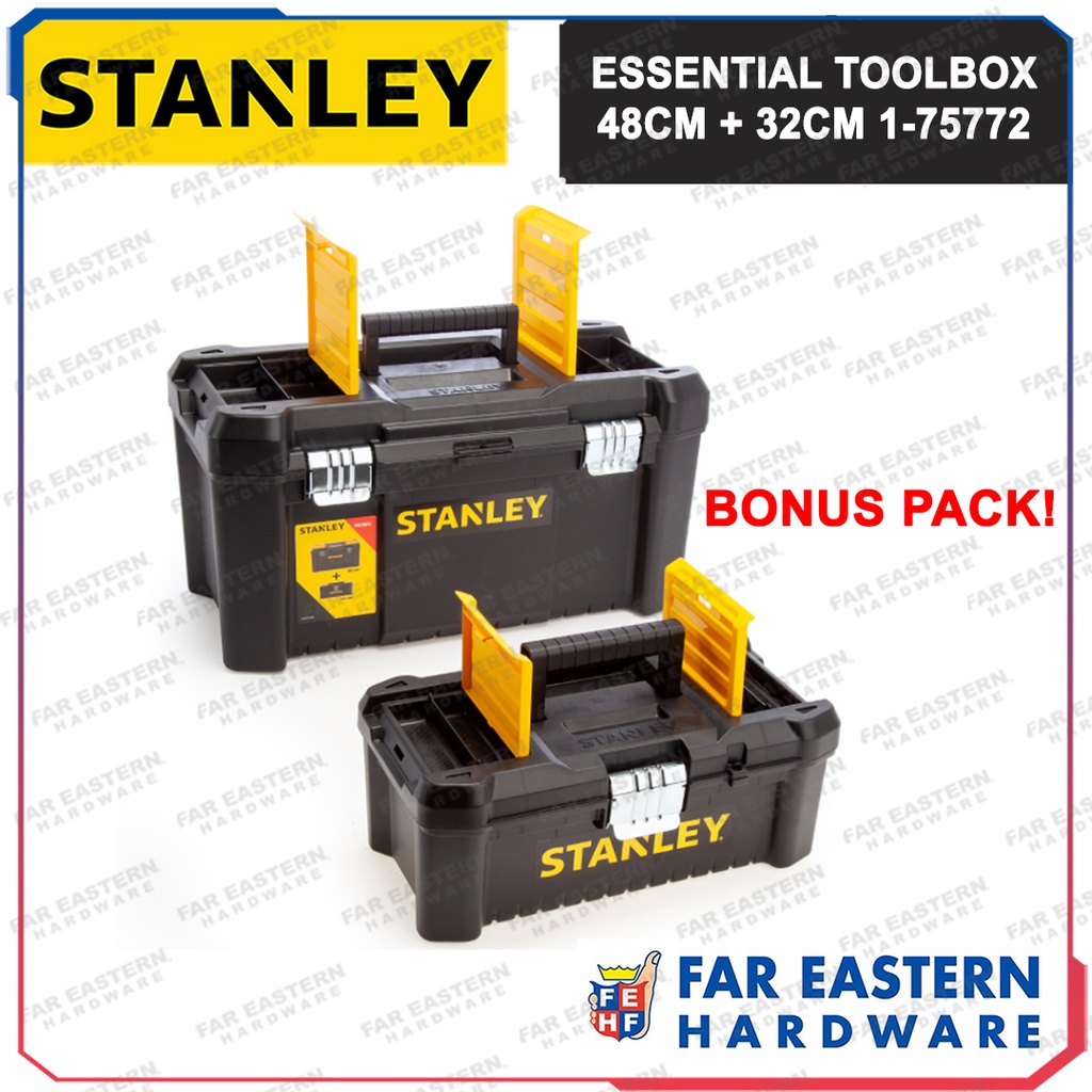 STANLEY Toolbox Organizer Storage Tool Box 2 in 1 Tray 19