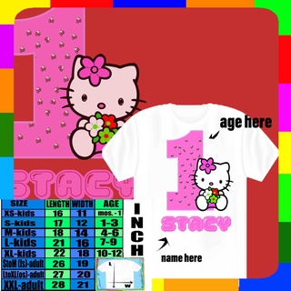 HELLOKITTY Personalized / Customized Birthday T-shirt | Shopee Philippines