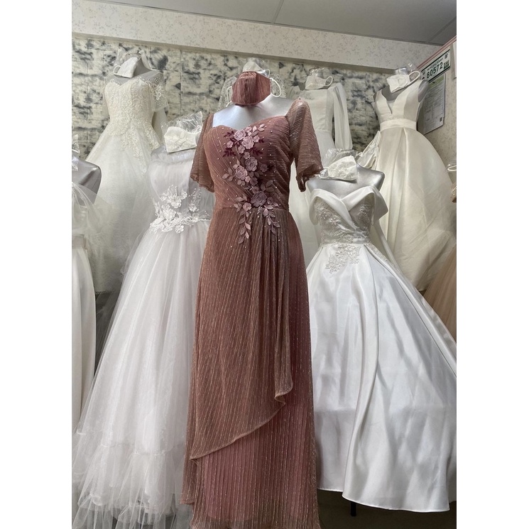 Off white gown for ninang deals