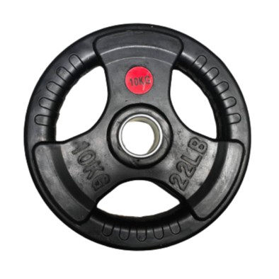 Body Power 100kg Rubber Tri-Grip Olympic Weight Plate Kit - Gym Corps