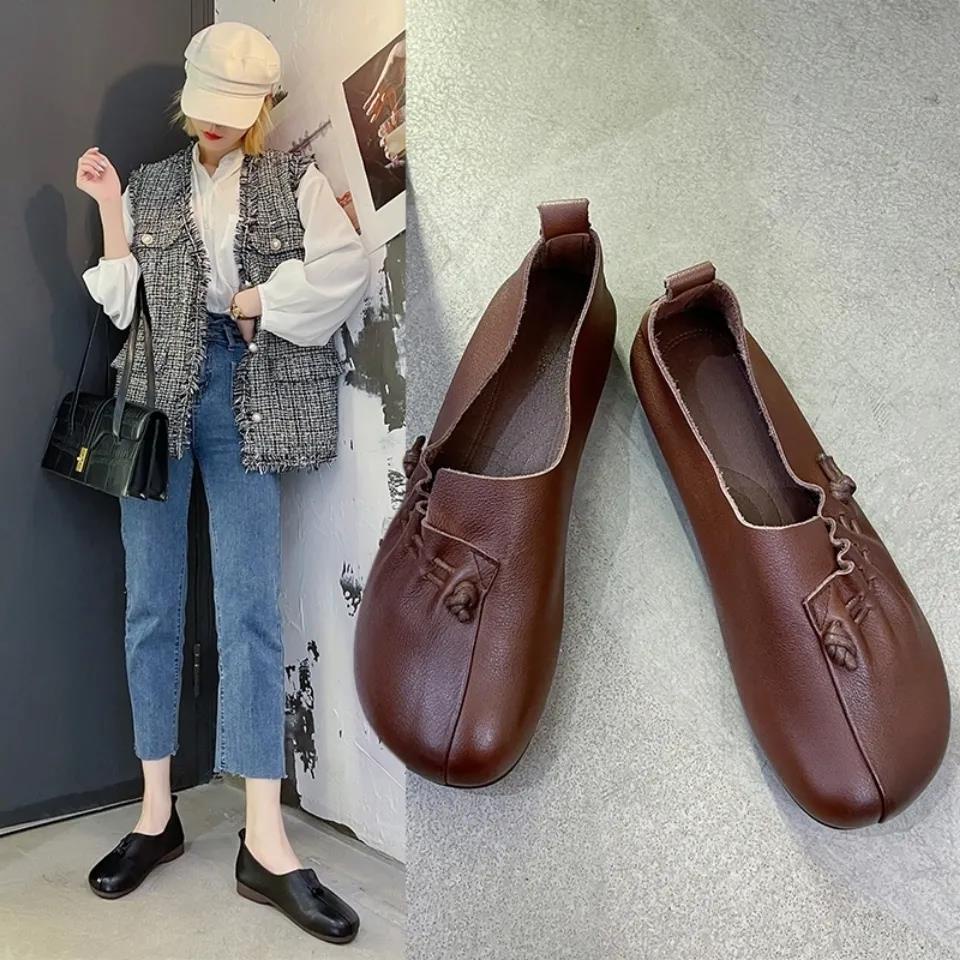 Large Size Women S Shoes 3543 Wide Fat Feet 41 Mother New Autumn Soft