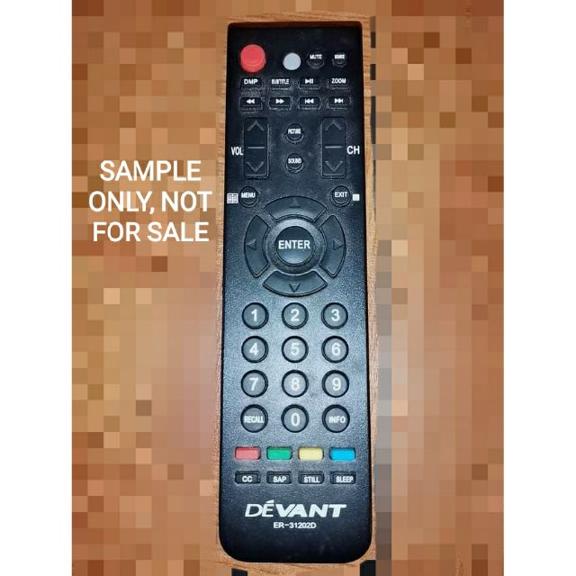 Remote for Devant LED TV (40DL520) Replacement for ER21202D ER31202D