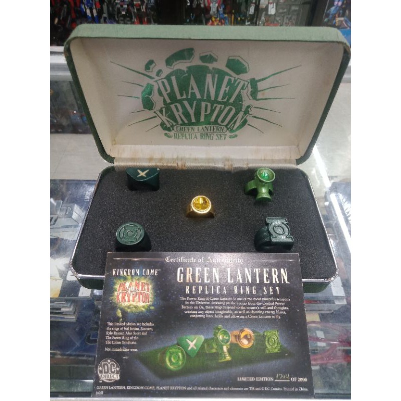 DC Direct PLANET KRYPTON GREEN LANTERN PROP RING Replica Set | Shopee ...