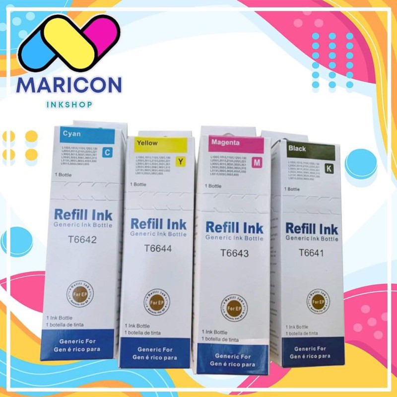 Refill Epson Ink T6641, T6642, T6643 and Shopee Philippines