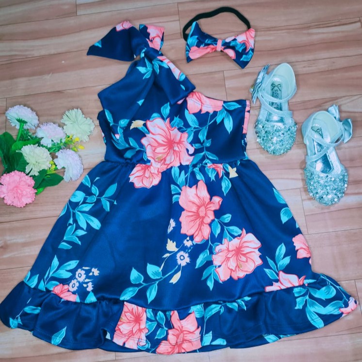 Half shoulder dress for cheap kids