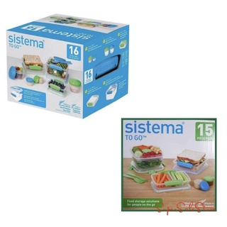 Sistema Klip It To Go Stack Lunch Container Round 965ml (Asstd