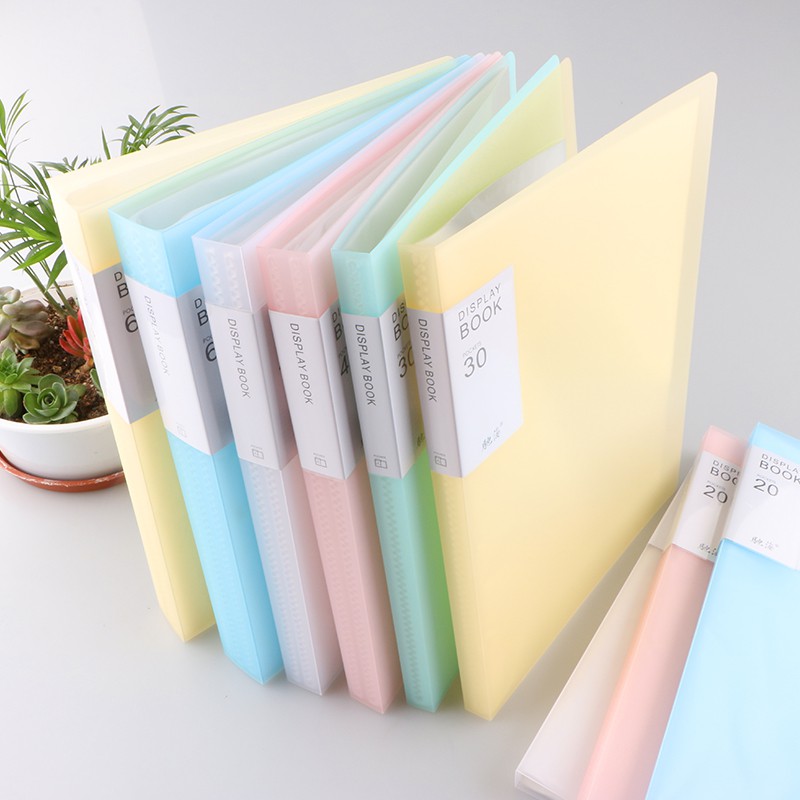 Stationery File Folder Display Book Clear Book with 20 Pockets - China Display  Book, Clearbook
