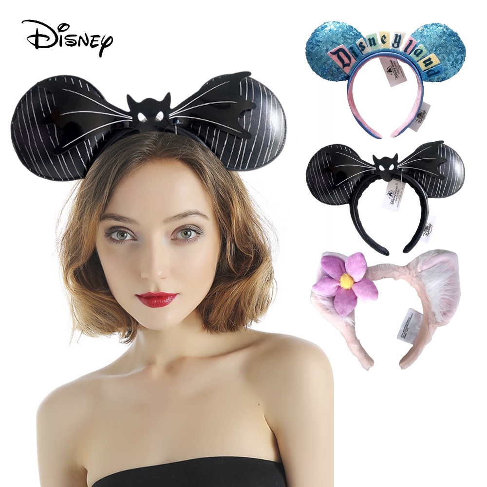 2022 NEW Disney Mickey Mouse Ear Headband New Disneyland Cartoon Bat