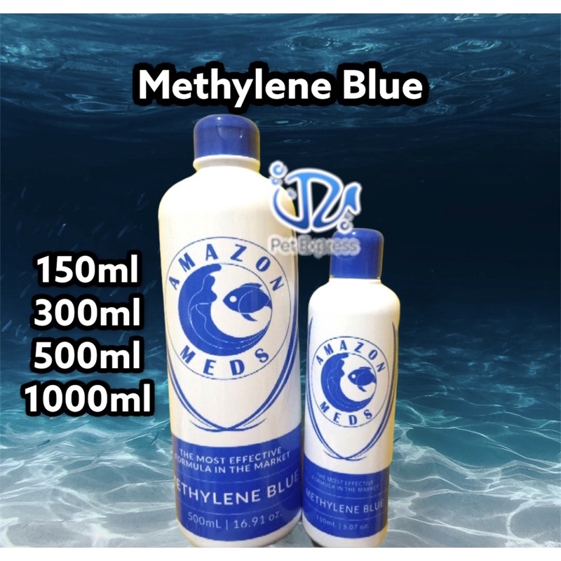 METHYLENE BLUE 150ML Meth Blue Aquarium Tank Fish Medicine Gill Fluke Velvet Fungus Blue Water